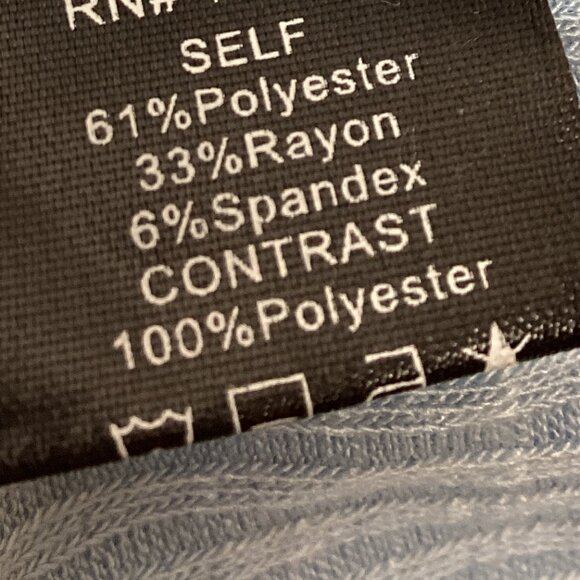 #1395-POL V-NECK RIBBED TOP HOODED LIGHTWEIGHT POWDER BLUE Can fit up to 3X - Picture 12 of 12